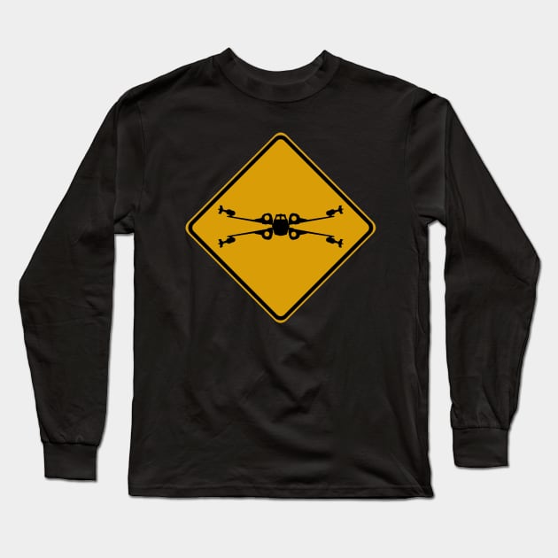 X-Wing Crossing Long Sleeve T-Shirt by rturnbow